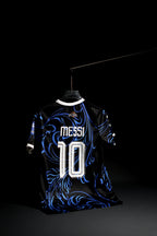 Argentina | LIONEL MESSI #10 | 2026 FIFA World Cup | Away Kit | Latest Design | Black & Blue | Regular Fit
