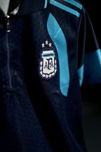 Argentina | LIONEL MESSI #10 | 2026-27 | Training Kit | Latest Design | Blue | Embroidered Badges | Collared Zip Regular Kit