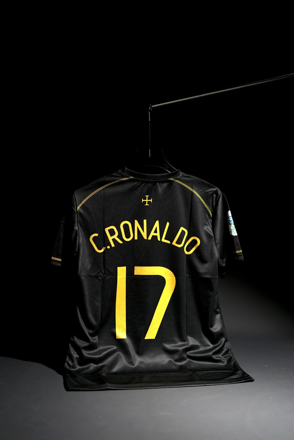 Portugal | CRISTIANO RONALDO #17 | 2006 | Away Kit | Retro Design | Black | Embroidered Badges | Regular Fit