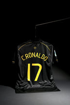 Portugal | CRISTIANO RONALDO #17 | 2006 | Away Kit | Retro Design | Black | Embroidered Badges | Regular Fit