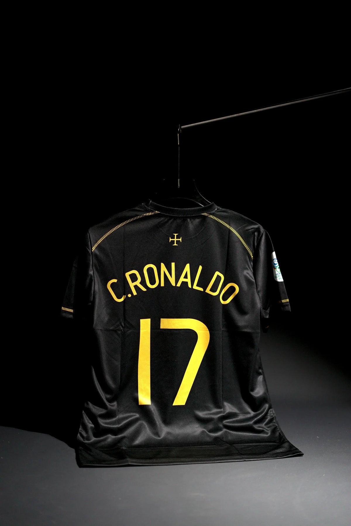Portugal | CRISTIANO RONALDO #17 | 2006 | Away Kit | Retro Design | Black | Embroidered Badges | Regular Fit