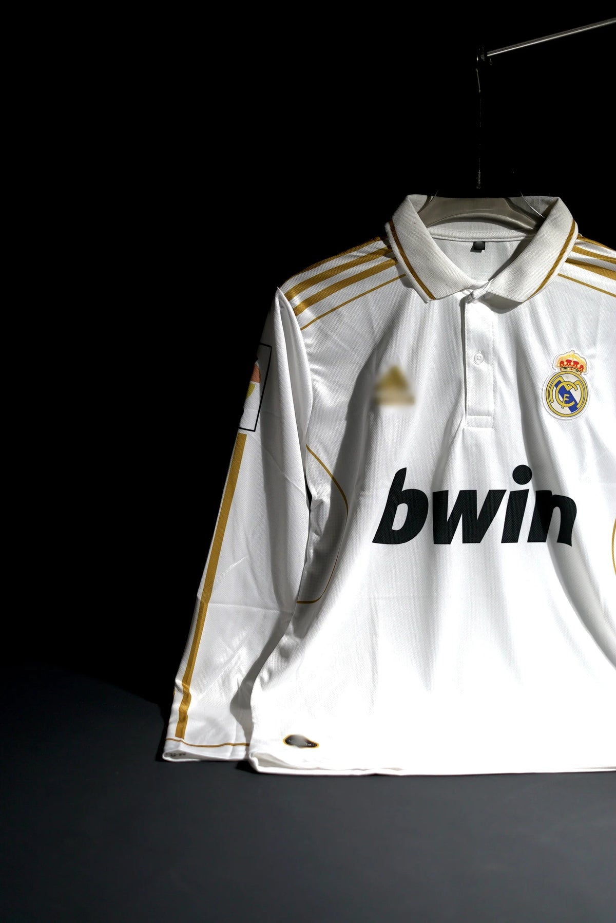 Real Madrid | CRISTIANO RONALDO #7 | 2011-12 | Home Kit | bwin | Retro Design | White | Embroidered Badges | Collared Full Sleeve Kit (Copy)