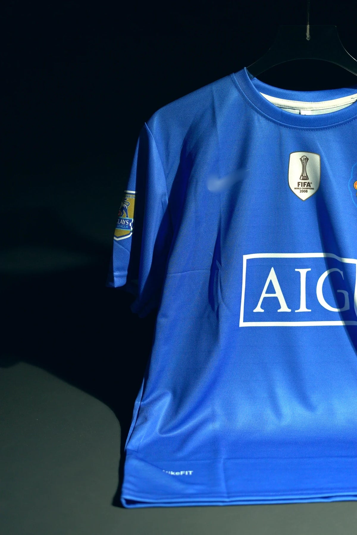 Manchester United FC | CRISTIANO RONALDO #7 | 2008-09 | Third Kit | AIG | Retro Design | Blue | Regular Fit