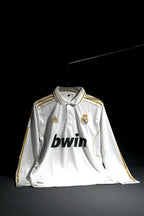 Real Madrid | CRISTIANO RONALDO #7 | 2011-12 | Home Kit | bwin | Retro Design | White | Embroidered Badges | Collared Full Sleeve Kit (Copy)