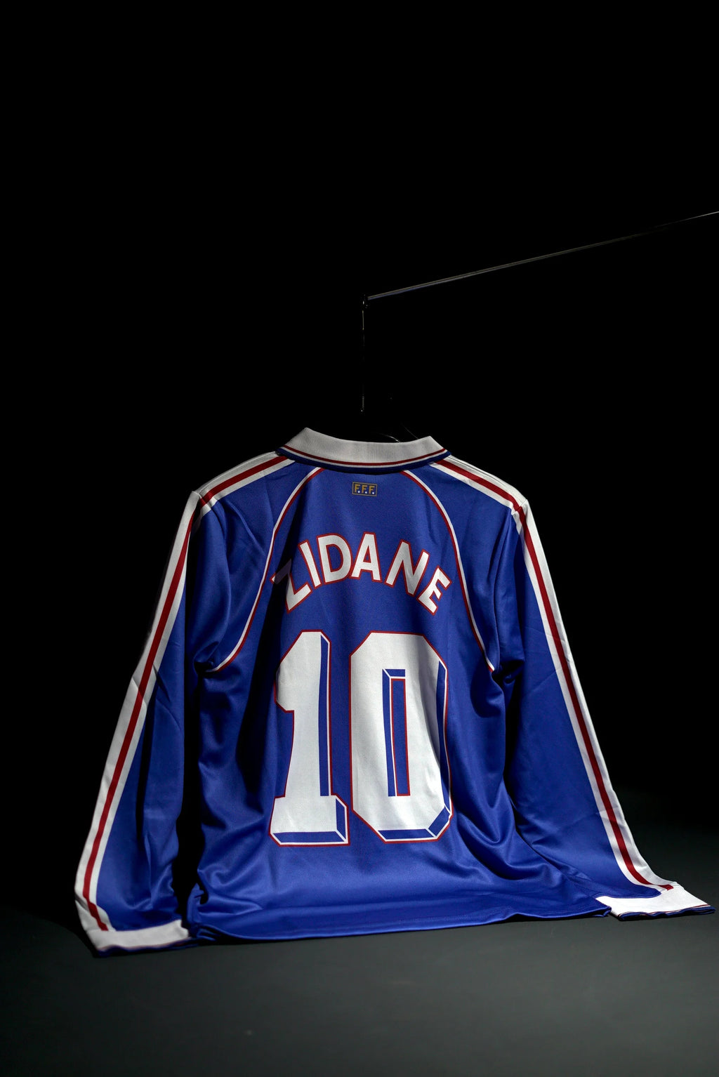 France | ZINEDINE ZIDANE #10 | 1998 FIFA World Cup | Home Kit | Retro Design | Blue | Embroidered Badges | Collared Full Sleeve Kit