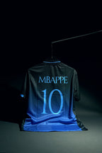 France | KYLIAN MBAPPE #10 | 2026 | Special Kit | Latest Design | Black & Blue | Embroidered Badges | Collared Kit | Regular Fit