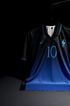 France | KYLIAN MBAPPE #10 | 2026 | Special Kit | Latest Design | Black & Blue | Embroidered Badges | Collared Kit | Regular Fit