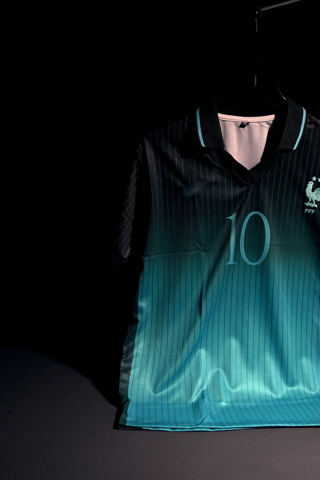 France | KYLIAN MBAPPE #10 | 2026 | Special Kit | Latest Design | Black & Green | Embroidered Badges | Collared Kit | Regular Fit