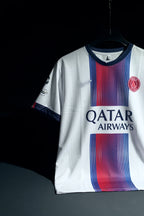 Paris Saint Germain | HAKIMI #2 | 2026-27 | Away Kit | Qatar Airways | Latest Design | White | Regular Fit