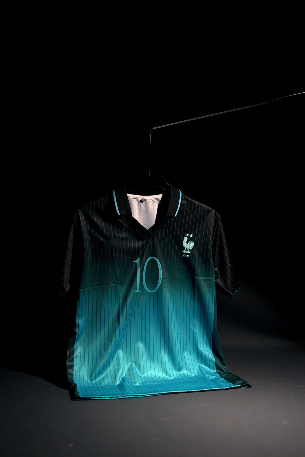 France | KYLIAN MBAPPE #10 | 2026 | Special Kit | Latest Design | Black & Green | Embroidered Badges | Collared Kit | Regular Fit