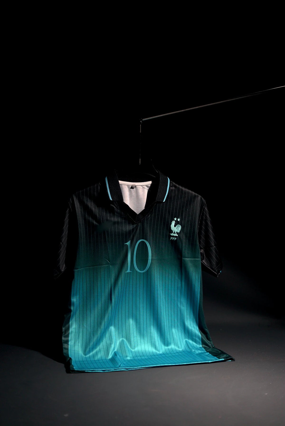 France | KYLIAN MBAPPE #10 | 2026 | Special Kit | Latest Design | Black & Green | Embroidered Badges | Collared Kit | Regular Fit