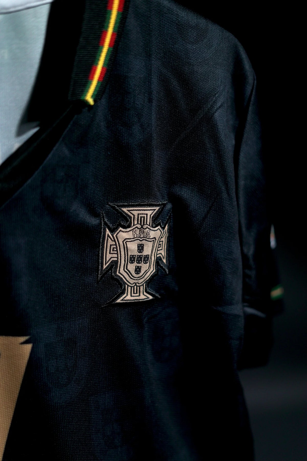 Portugal | CRISTIANO RONALDO #7 | 2026 | Special Kit | Latest Design | Black | Embroidered Badges | Collared Kit | Regular Fit