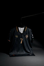 Portugal | CRISTIANO RONALDO #7 | 2026 | Special Kit | Latest Design | Black | Embroidered Badges | Collared Kit | Regular Fit