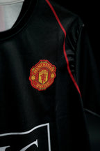 Manchester United FC | RONALDO #7 | 2007-08 | Away Kit | AIG | Latest Design | Black | Embroidered Badges | Regular Fit