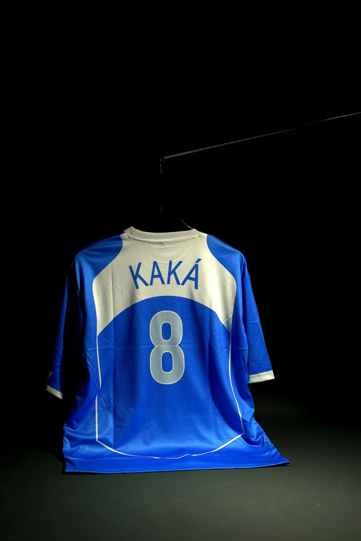 Brazil | KAKA #8 | 2004-05 | Away Kit | Retro Design | Embroidered Badges | Blue | Oversized Fit