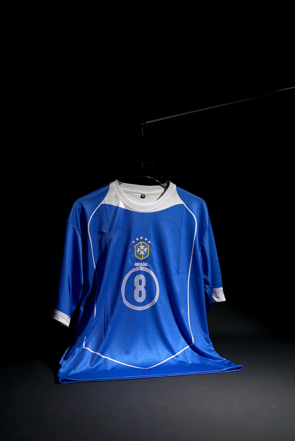 Brazil | KAKA #8 | 2004-05 | Away Kit | Retro Design | Embroidered Badges | Blue | Oversized Fit