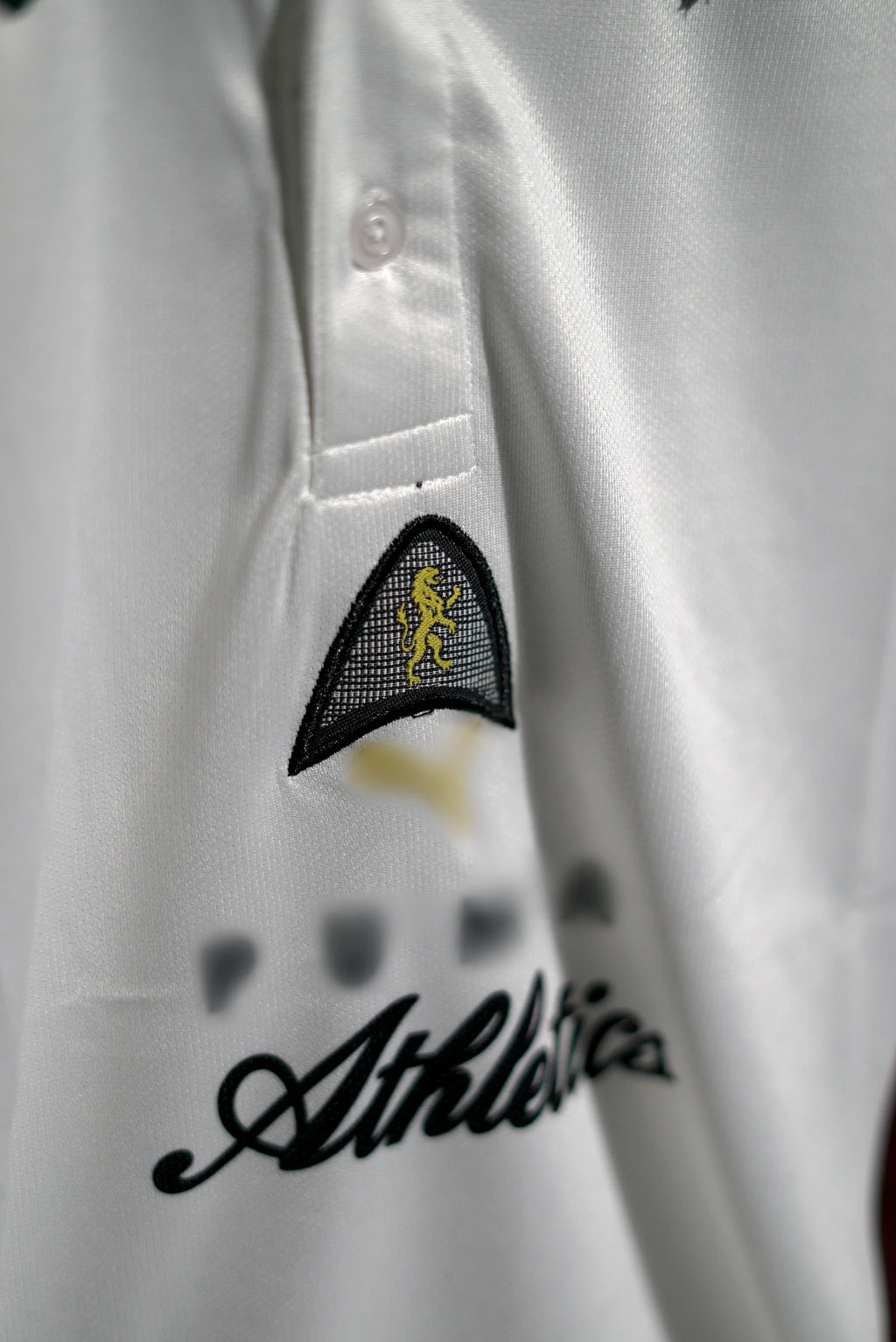 Athletics Players Lane Relaxed Fit | 2024 | Embroidered | Special Kit | Retro Design | White | Collared Kit | Oversized Fit