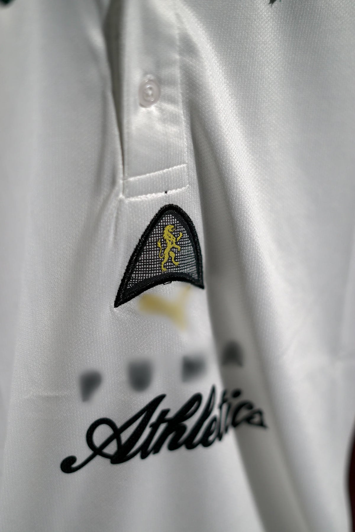 Athletics Players Lane Relaxed Fit | 2024 | Embroidered | Special Kit | Retro Design | White | Collared Kit | Oversized Fit