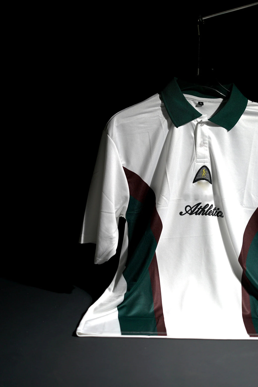 Athletics Players Lane Relaxed Fit | 2024 | Embroidered | Special Kit | Retro Design | White | Collared Kit | Oversized Fit