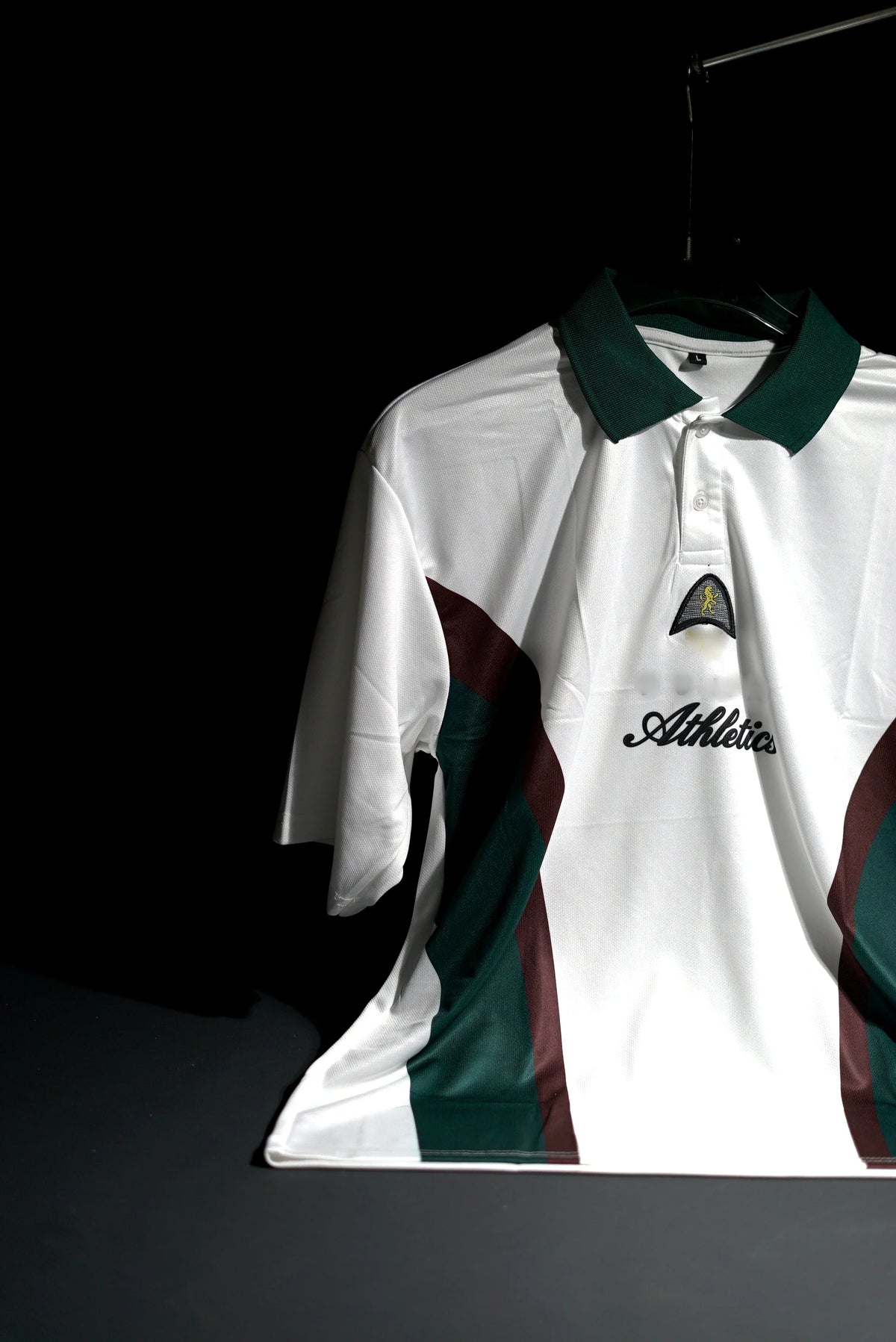 Athletics Players Lane Relaxed Fit | 2024 | Embroidered | Special Kit | Retro Design | White | Collared Kit | Oversized Fit