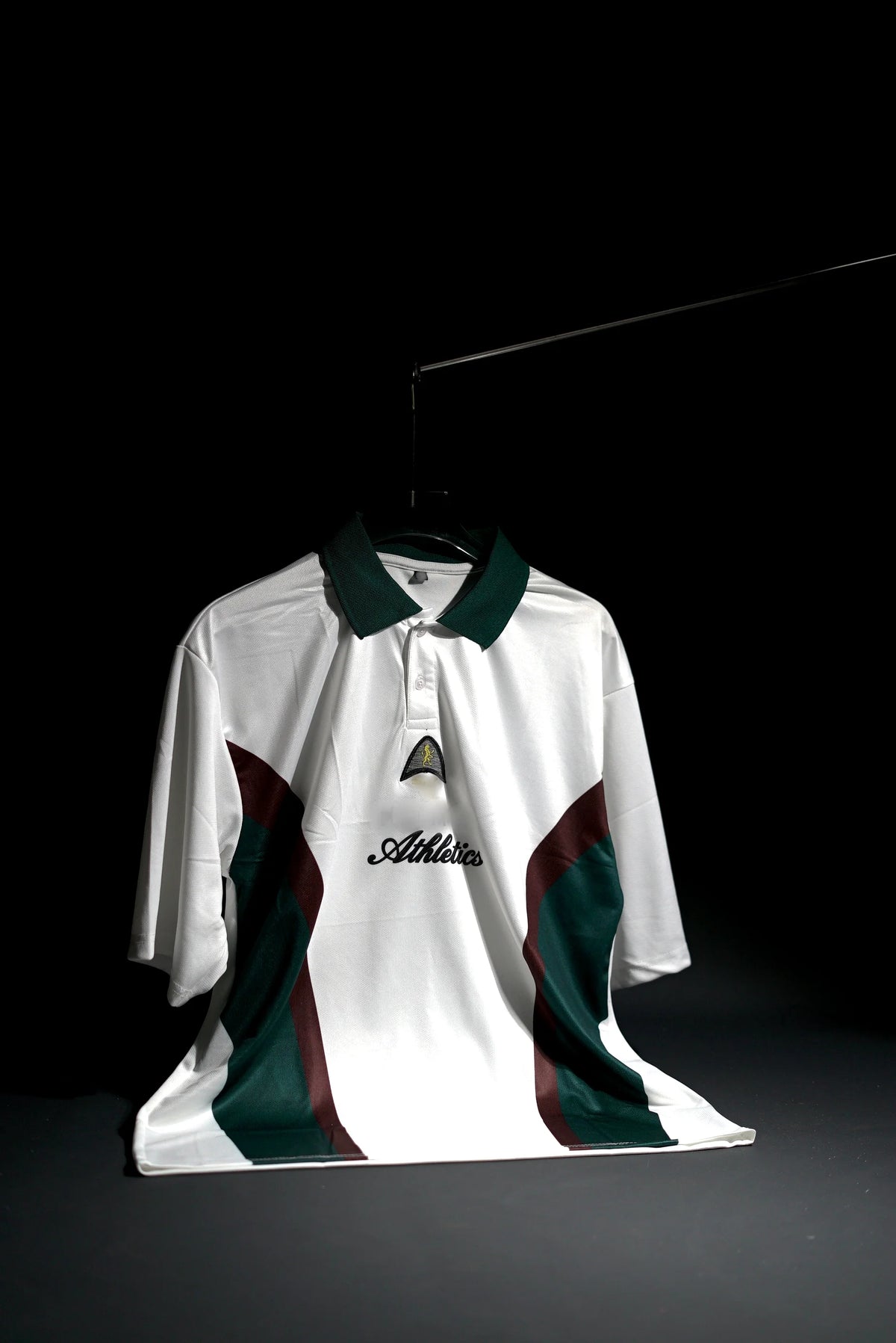 Athletics Players Lane Relaxed Fit | 2024 | Embroidered | Special Kit | Retro Design | White | Collared Kit | Oversized Fit