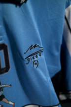 Argentina | MARADONA #10 | 2001 | Farewell Kit | Embroidered | Special Kit | Retro Design | Blue | Collared Kit | Oversized Fit