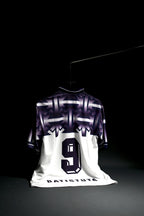 FC Fiorentina | BATISTUTA #9 | 1992-93 | Away Kit | 7Up | Embroidered | Special Kit | Retro Design | White & Black | Collared Kit | Oversized Fit