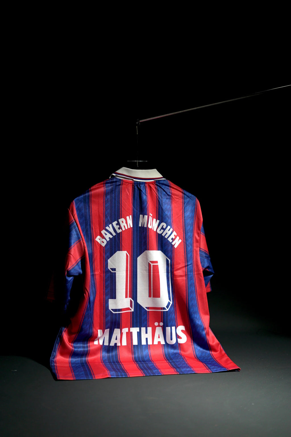 FC Bayern Munchen | MATTHAUS  #10 | 1993-94 | Home Kit | Opel | Embroidered | Special Kit | Retro Design | Blue & Red | Collared Kit | Oversized Fit
