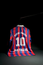 FC Bayern Munchen | MATTHAUS  #10 | 1993-94 | Home Kit | Opel | Embroidered | Special Kit | Retro Design | Blue & Red | Collared Kit | Oversized Fit