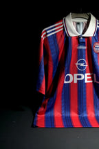FC Bayern Munchen | MATTHAUS  #10 | 1993-94 | Home Kit | Opel | Embroidered | Special Kit | Retro Design | Blue & Red | Collared Kit | Oversized Fit