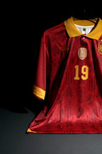 Spain | LAMINE YAMAL #19 | 2026 | Home Kit | Embroidered | Special Kit | Latest Design | Red | Collared Kit | Oversized Fit