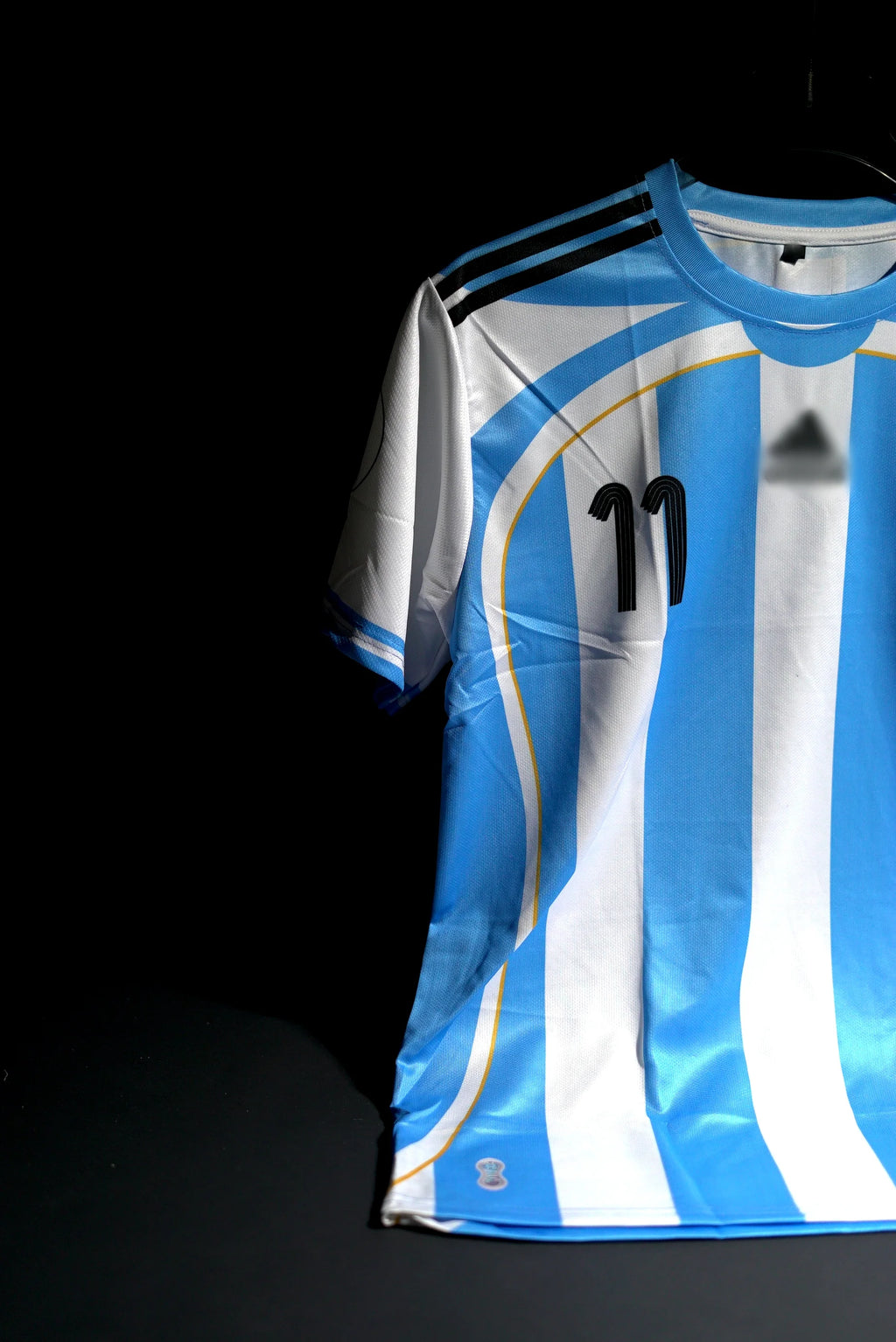 Argentina | DI MARIA #11 | 2006 | Home Kit | Retro Design | Sky Blue & White | Embroidered Badges | Regular Fit