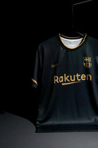 FC Barcelona | LIONEL MESSI #10 | 2020-21 | Away Kit | Rakuten | Retro Design | Black | Regular Fit