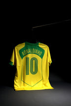 Brazil | RONALDINHO #10 | 2004-05 | Home Kit | Retro Design | Yellow | Regular Fit