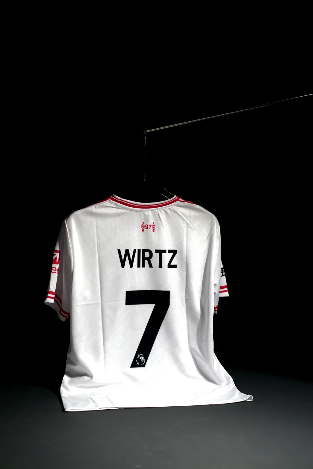 Liverpool FC | WIRTZ #7 | 2026 -27 | Away Kit | Standard Chartered | Latest Design | White | Regular Fit