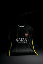FC Barcelona | NEYMAR JR #11 | 2013-14 | Away Kit | Qatar Airways | Retro Design | Black | Embroidered Badges | Regular Fit