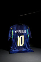 Brazil | NEYMAR #10 | 2026 FIFA World Cup | Away Kit | Latest Design | Blue & Black | Regular Fit