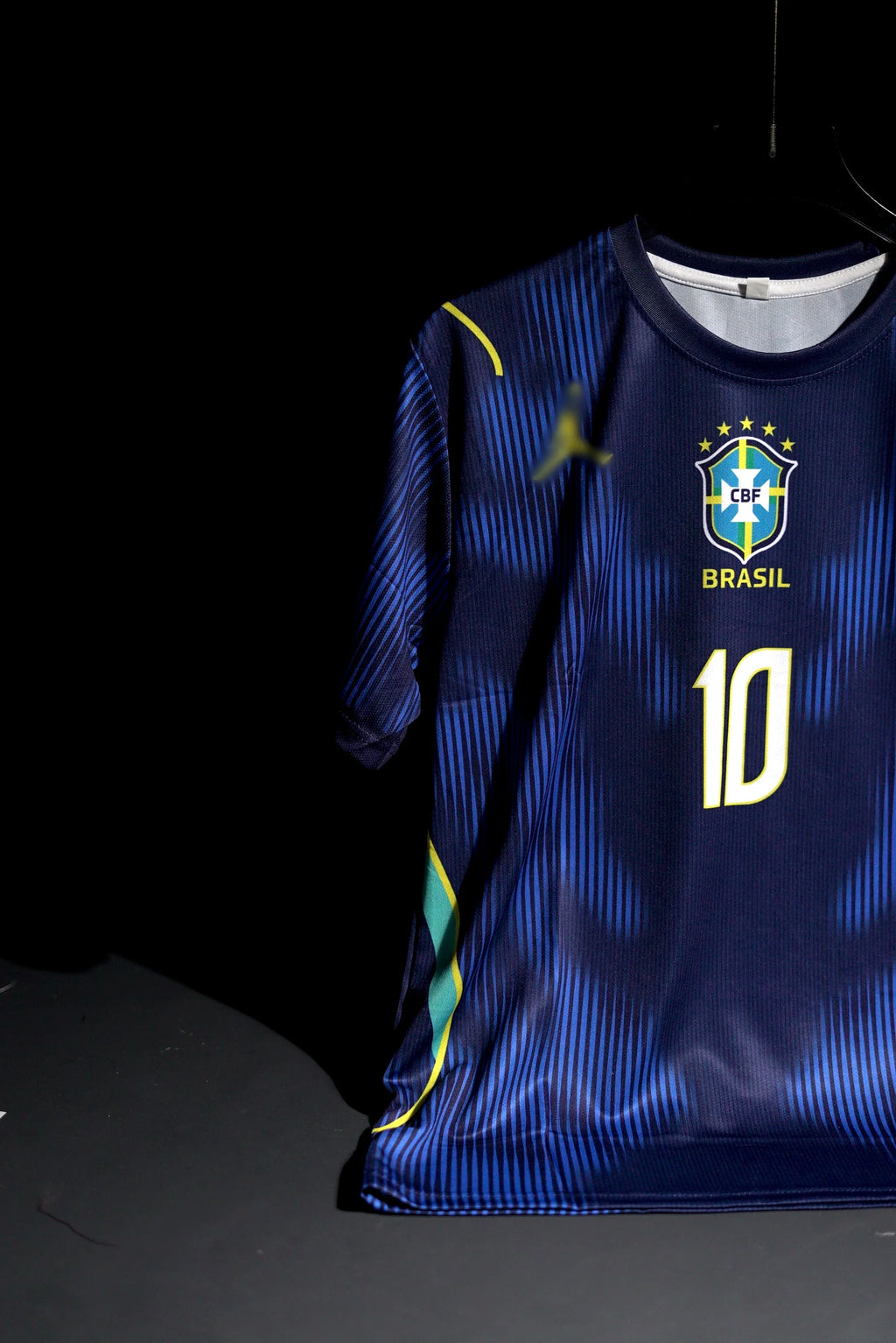 Brazil | NEYMAR #10 | 2026 FIFA World Cup | Away Kit | Latest Design | Blue & Black | Regular Fit