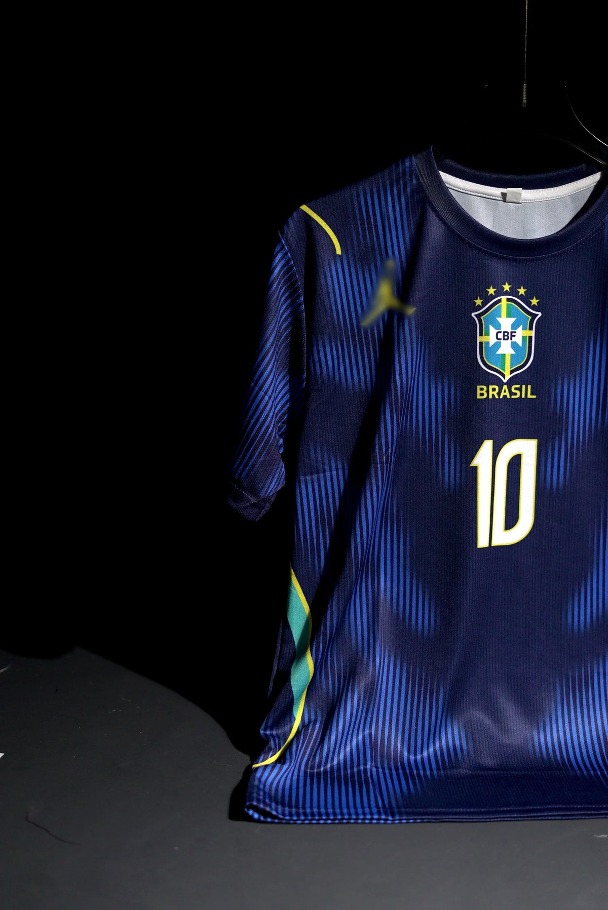 Brazil | NEYMAR #10 | 2026 FIFA World Cup | Away Kit | Latest Design | Blue & Black | Regular Fit