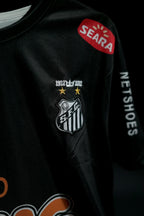 Santos FC | NEYMAR JR #11 | 2011-12 | Away Kit | BMG | Retro Design | Black | Embroidered Badges | Regular Fit