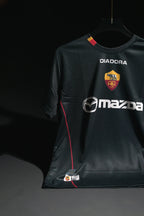 AS Roma  | TOTTI #10 | 2003-04 | Fourth Kit | Mazda | Retro Design | Black | Regular Fit