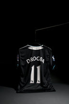 Chelsea FC | DROGBA #11 | 2011-12 | Away Kit | Samsung | Retro Design | Black & Blue | Regular Fit