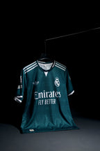 Real Madrid | VINI JR #7 | 2026-27 | Away Kit | Emirates | Latest Design | Green | Regular Fit
