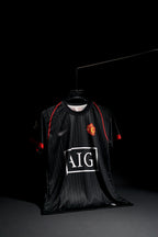 Manchester United | CRISTIANO RONALDO #7 | 2007-08 | Away Kit | AIG | Retro Design | Black | Regular Fit