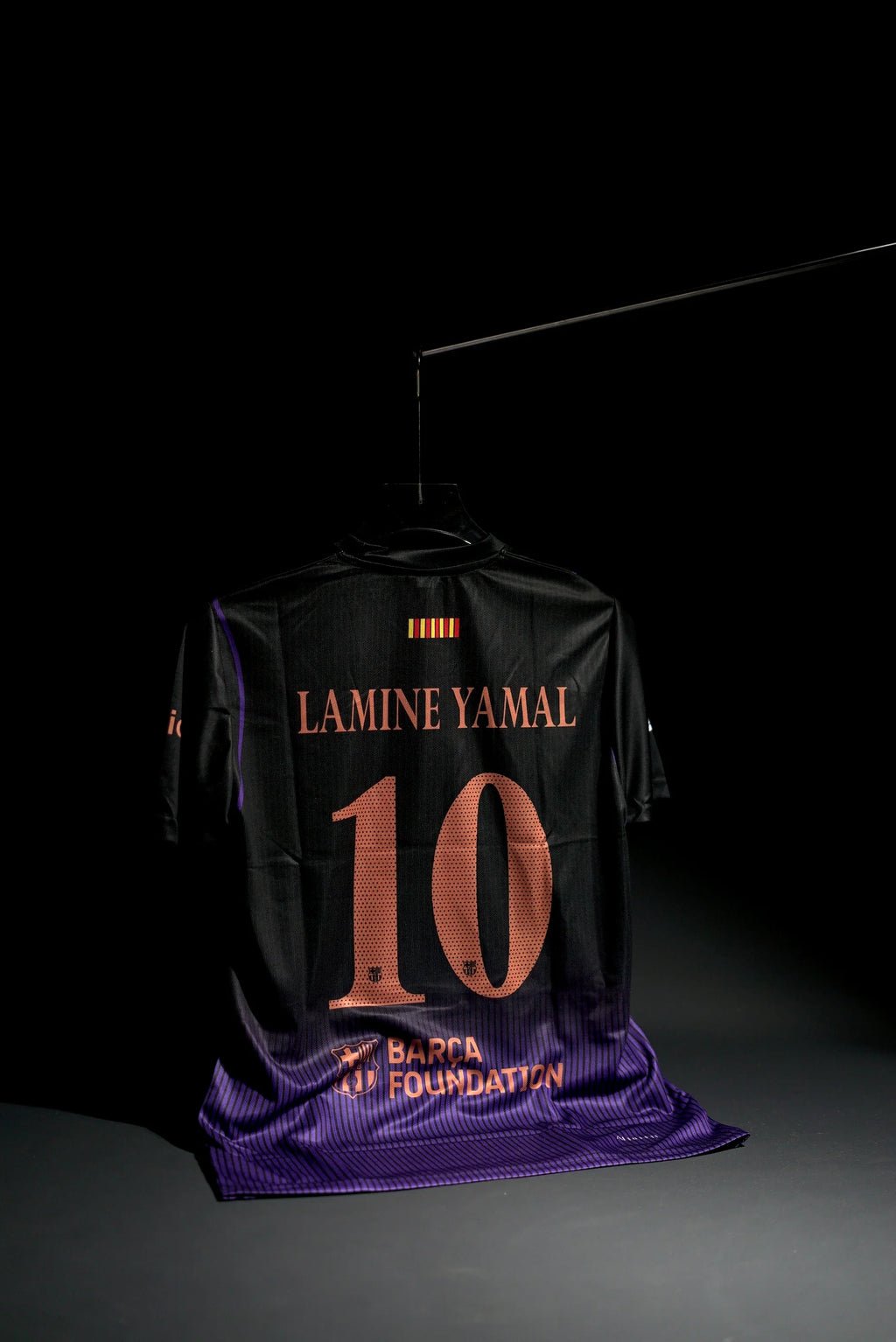 FC Barcelona | LAMINE YAMAL #10 | 2026-27 | Away Kit | Spotify | Latest Design | Black & Violet | Embroidered Badges | Regular Fit