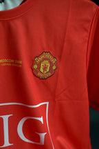 Manchester United FC | CRISTIANO RONALDO #7 | 2007-08 | Home Kit | Retro Design | Red | Embroidered Badges | Regular Fit