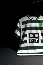 Sporting CP | CRISTIANO RONALDO #28 | 2002-03 | Home Kit | Retro Design | White & Green | Embroidered Badges | V/Cut Neck | Regular Fit