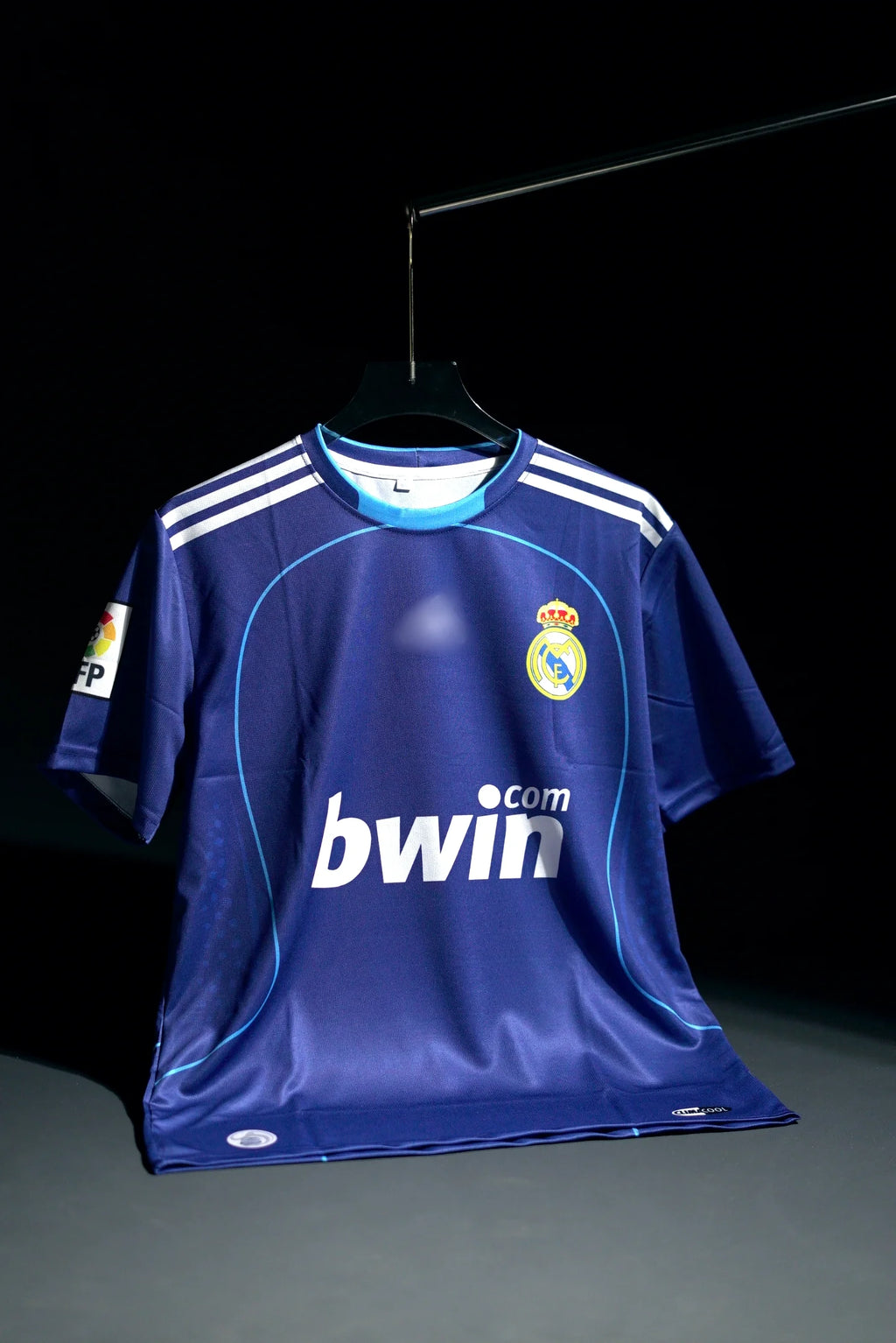 Real Madrid | SERGIO RAMOS  #4 | 2008-09 | Away Kit | bwin | Retro Design | Blue | Regular Fit