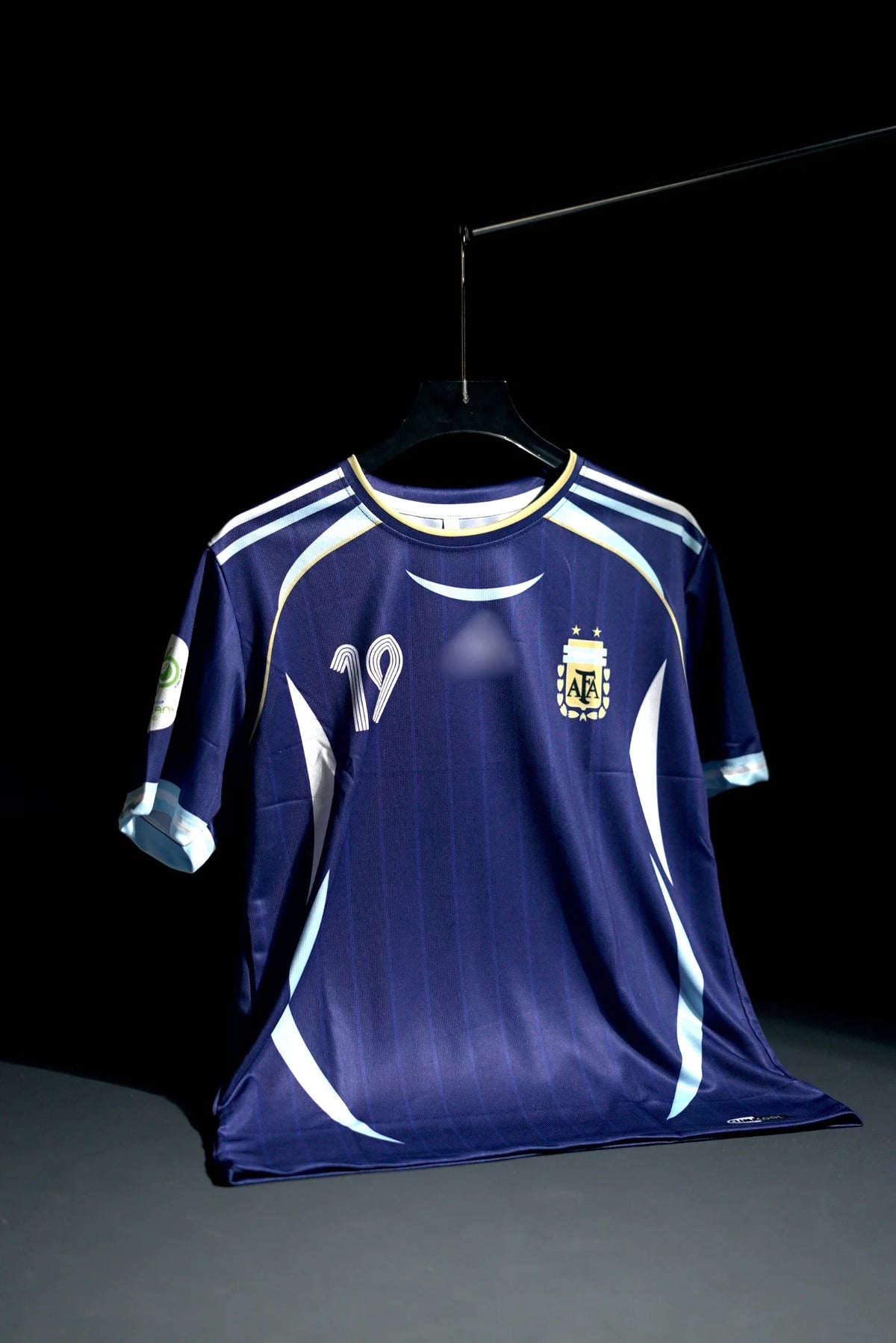 Argentina | LIONEL MESSI #19 | 2006 FIFA World Cup | Away Kit | Retro Design | Blue | Regular Fit