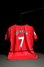 Manchester United FC  | DAVID BECKHAM #7 | 2002-04 | Home Kit | Vodafone | Retro Design | Red | Regular Fit
